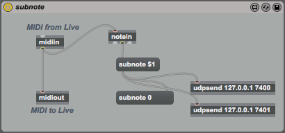 Sending MIDI signals similarly using UDP