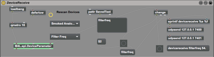 A Max for Live patch that retrieves automation data and sends it via UDP